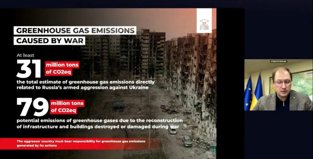 nvironmental damage of the war in Ukraine