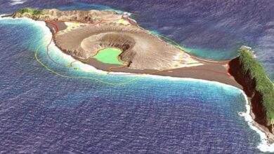 eruption of Tonga volcano
