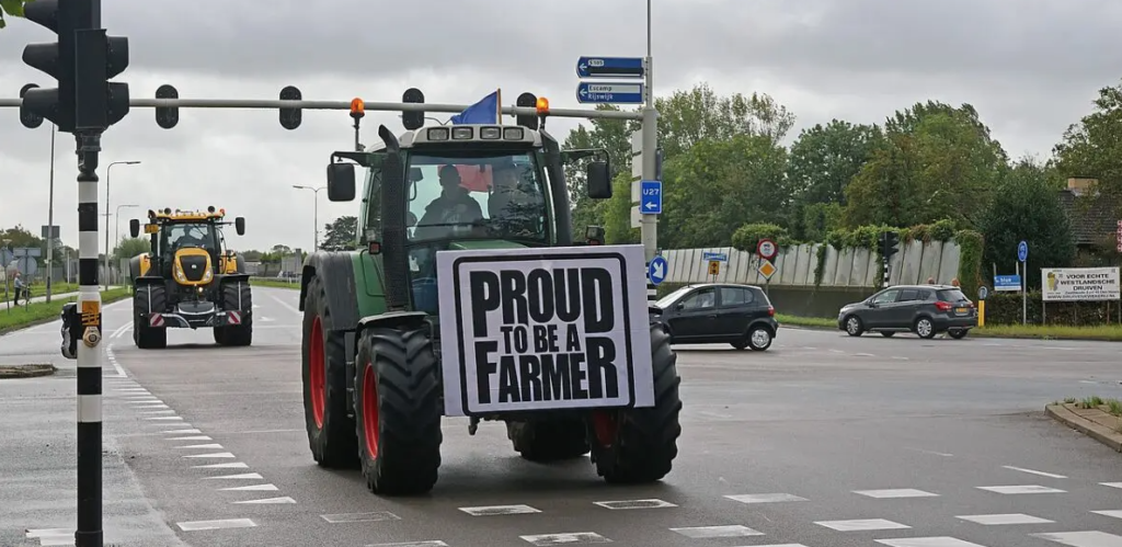 the protest of Dutch farmers