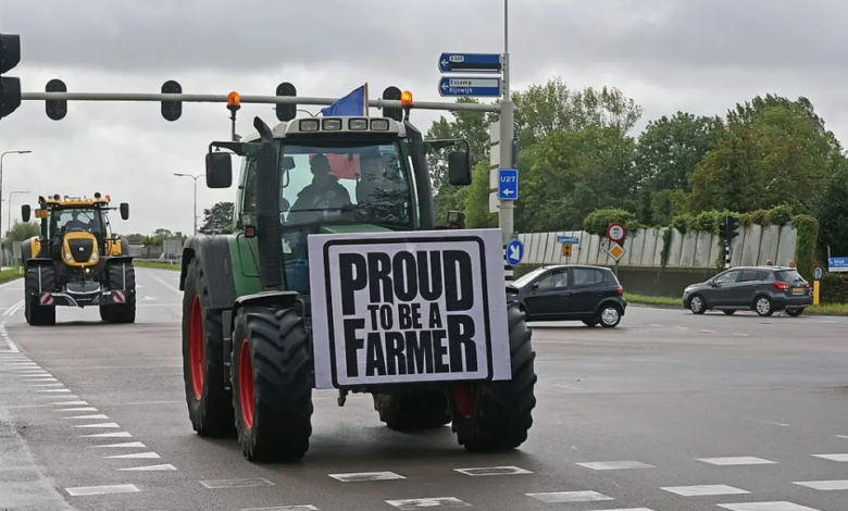 the protest of Dutch farmers