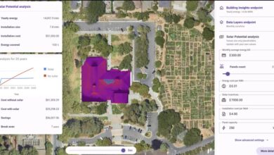 Solar mapping of roofs