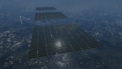 Offshore solar parks