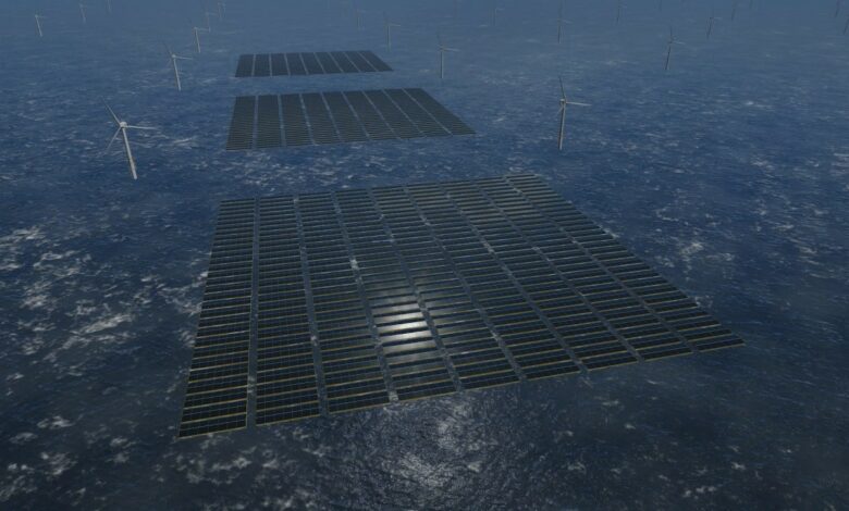 Offshore solar parks